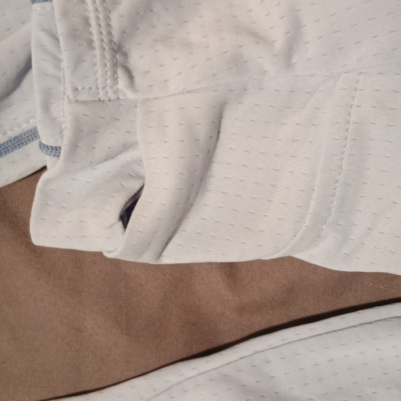 Blue 1/4 Zipper Long Sleeve Sport Top - Picture 3 of 10